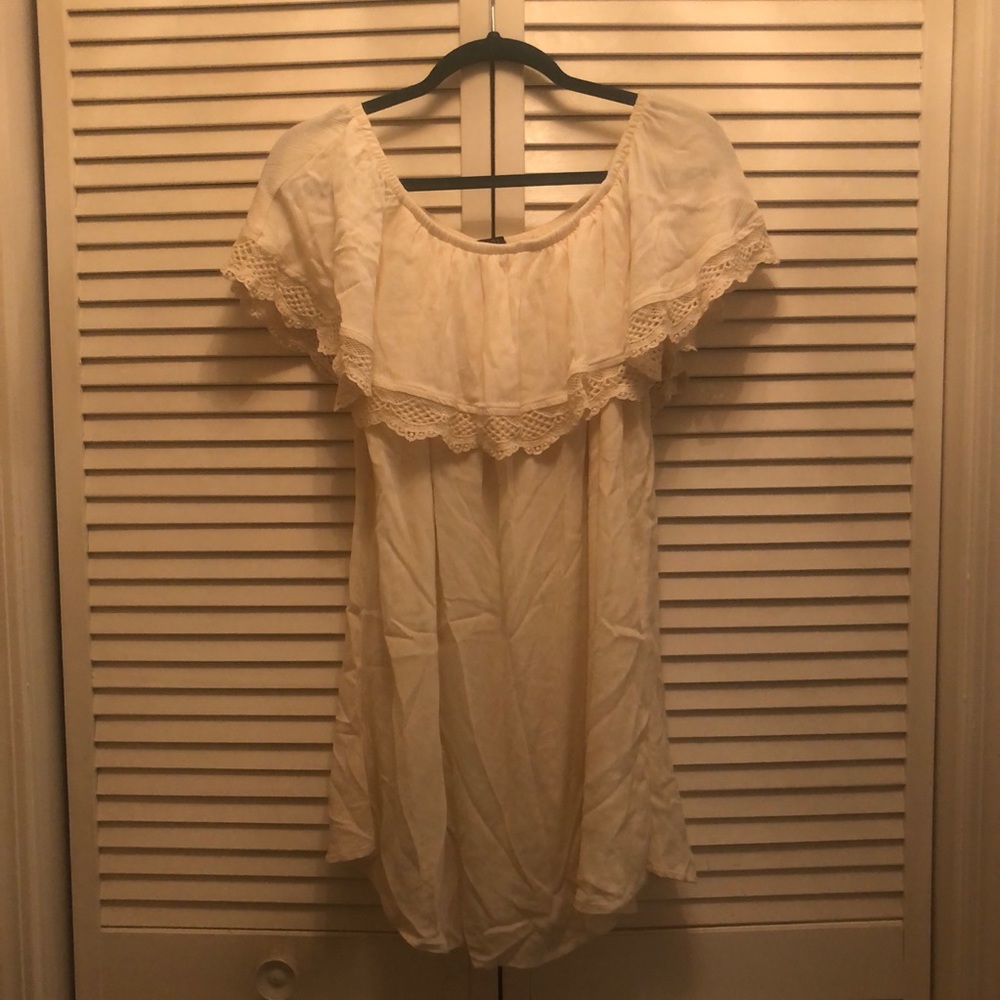 Flowy white dress